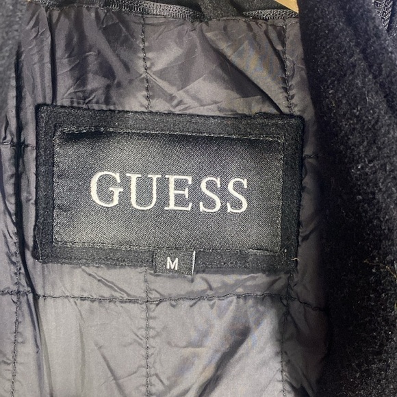 Guess Men’s Formal Jacket Quilted Black Medium - Picture 5 of 8